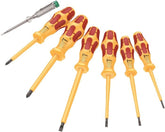 Insulated screwdriver set 2 Phillips + 3 flat + tester (WERA 1060i 1000V (6
